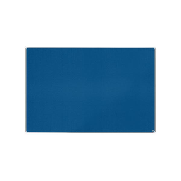 Nobo Premium Plus bacheca per appunti Interno Blu Alluminio (Nobo 1915192 Premium Plus Blue Felt Notice Board 1800x1200mm)
