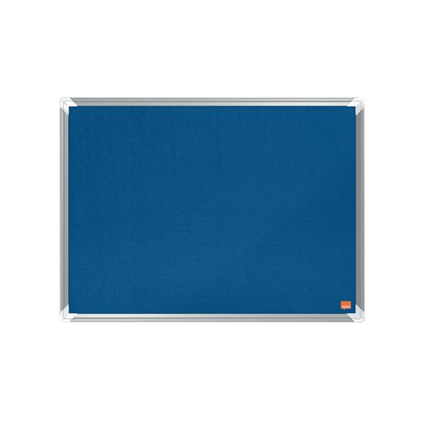 Nobo Premium Plus bacheca per appunti Interno Blu Alluminio (Nobo 1915187 Premium Plus Blue Felt Notice Board 600x450mm)