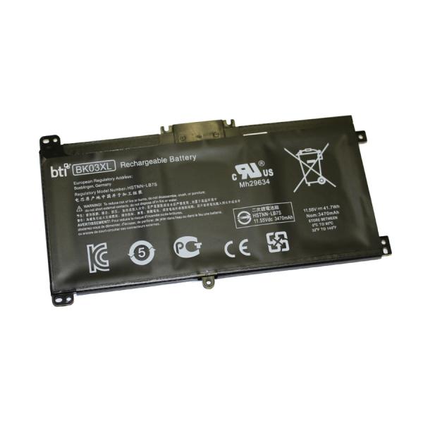 BTI BK03XL Batteria (Replacement 3 cell battery for HP Pavilion X360 14-BA X360 14M-BA replacing OEM part numbers BK03XL 916811-855 916366-421 // 11.55V 3615mAh 42Wh)