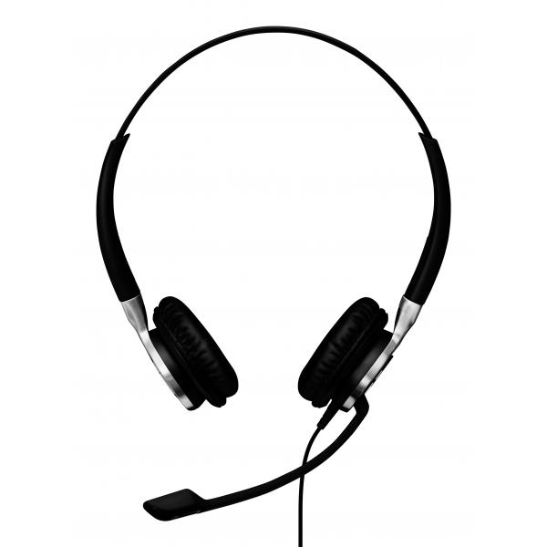 EPOS IMPACT SC 660 Auricolare Cablato A Padiglione Musica e Chiamate Nero, Argento (IMPACT SC 660 ED BINAURAL WIRED - BEIDSEITIG)