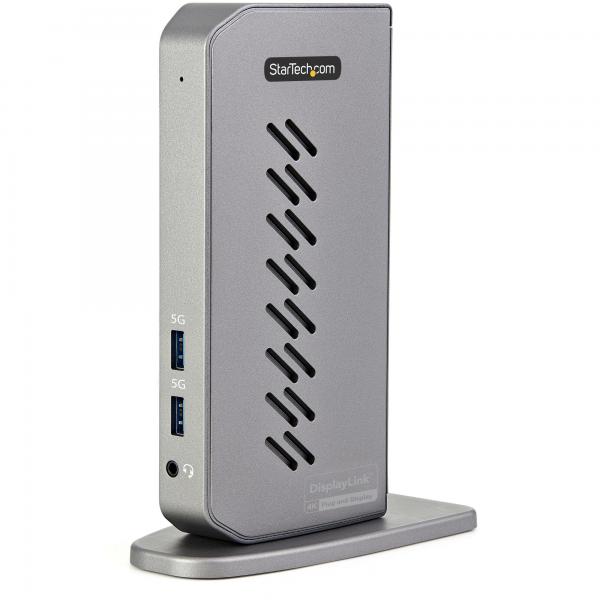 StarTech.com USB-C USB-A Dock - Docking station USB C dual monitor DisplayPort e HDMI 4K 60Hz con Ethernet - Adattatore multiporta 6x USB-A, GbE - Docking station USB type C/USB 3.1 Gen 1- Windows/Ma