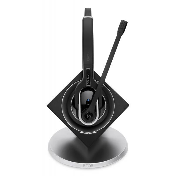EPOS IMPACT DW Pro 1 ML - EU Auricolare Wireless A Padiglione Ufficio Base di ricarica Nero, Argento (IMPACT DW 20 ML EU PRO1 MONAURA - ONSIDED EARCLIP DW20 EU)