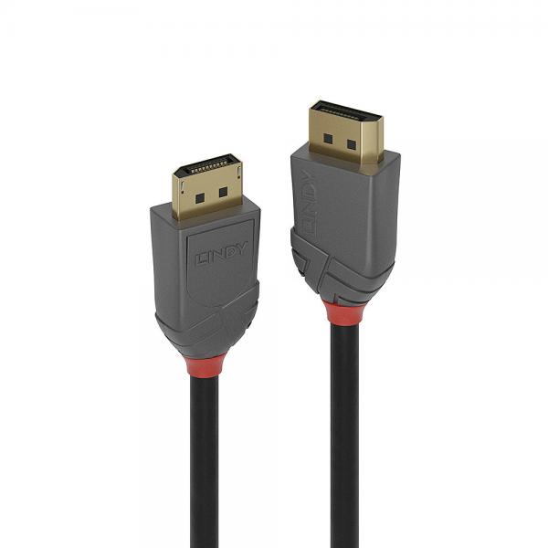 Lindy 36486 cavo DisplayPort 10 m Nero (10M DISPLAYPORT 1.2 KABEL - ANTHRA LINE)