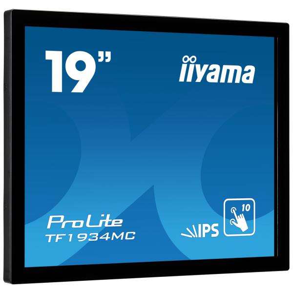 iiyama ProLite TF1934MC-B7X Monitor PC 48,3 cm [19] 1280 x 1024 Pixel SXGA LED Touch screen Nero (iiyama ProLite TF1934MC-B7X touch screen monitor 48.3 cm [19)