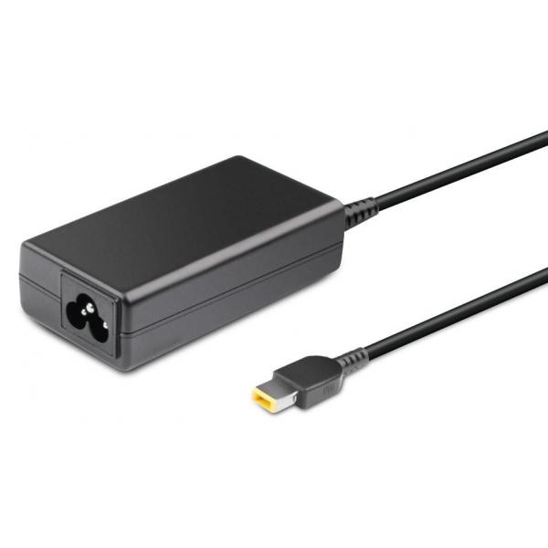 CoreParts MBXLE-AC0020 adattatore e invertitore Interno 65 W Nero (Power Adapter for Lenovo - 65W 20V 3.25A Plug:Square, - Including EU Power Cord - Warranty: 12M)