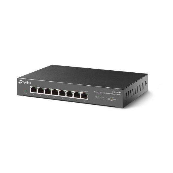 TP-Link TL-SG108-M2 switch di rete Non gestito 2.5G Ethernet [100/1000/2500] Nero (8-PORT 2.5G MULTI-GB SWITCH - 8X 2.5G RJ45 PORTS)