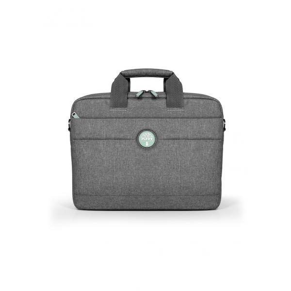 Port Designs Yosemite Eco TL 39,6 cm [15.6] Valigetta ventiquattrore Grigio (Port Designs Yosemite Eco top loading 15.6 carry case. Made from recycled materials [r-PET & PET] with compact and ultra l