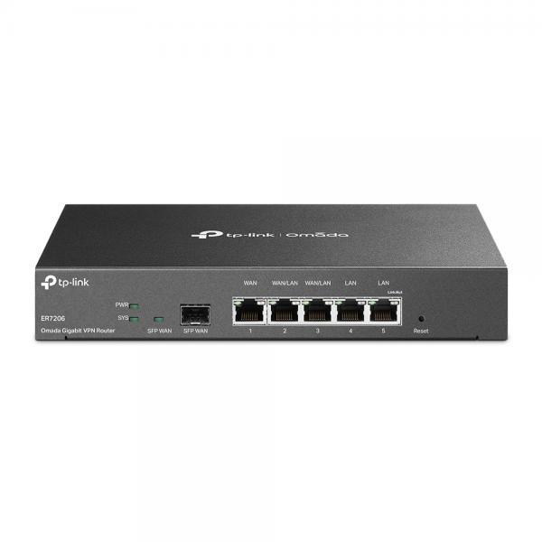 TP-Link TL-ER7206 router cablato Gigabit Ethernet Nero (TP-Link ER7206 SafeStream? Gigabit Multi-WAN VPN Router)