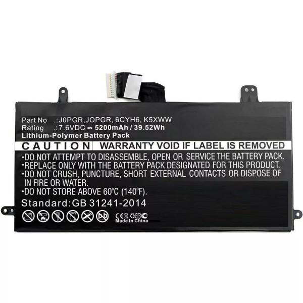 CoreParts MBXDE-BA0083 ricambio per laptop Batteria (Laptop Battery for Dell - 32.00Wh 7.6V 4200mAh 32Wh - Li-Pol 7.6V 4200mAh Black, Latitude 12 5285 - Warranty: 12M)