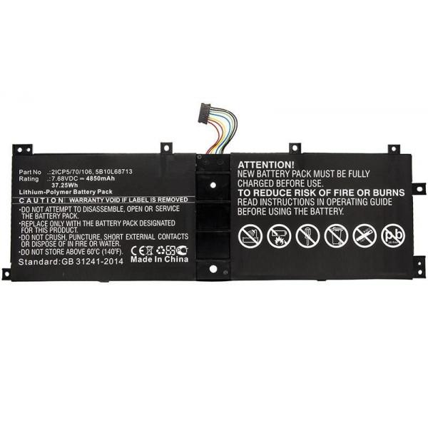 CoreParts MBXLE-BA0224 ricambio per laptop Batteria (Laptop Battery for Lenovo - 37.25Wh 7.68V 4850mAh 37WH - Li-Pol 7.68V 4.85Ah IdeaPad MIIX 510 12ISK, IdeaPad Miix 510-12IKB, IdeaPad - Warranty: 1