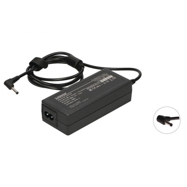 2-Power 2P-01FR142 adattatore e invertitore 65 W Nero (AC Adapter 19V 3.42A 65W includes power cable)