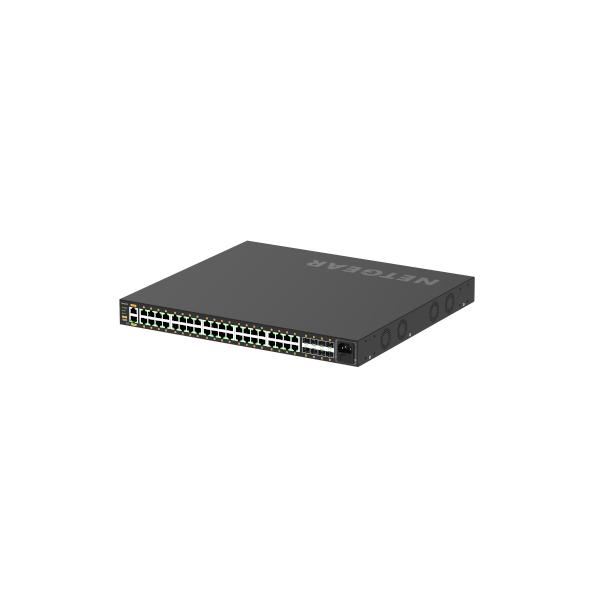NETGEAR GSM4248PX-100EUS switch di rete Gestito L2/L3/L4 Gigabit Ethernet [10/100/1000] Supporto Power over Ethernet [PoE] Nero (NETGEAR AV GSM4248PX-100EUS M4250-40G8XF-PoE+ Managed Switch 960W Budg