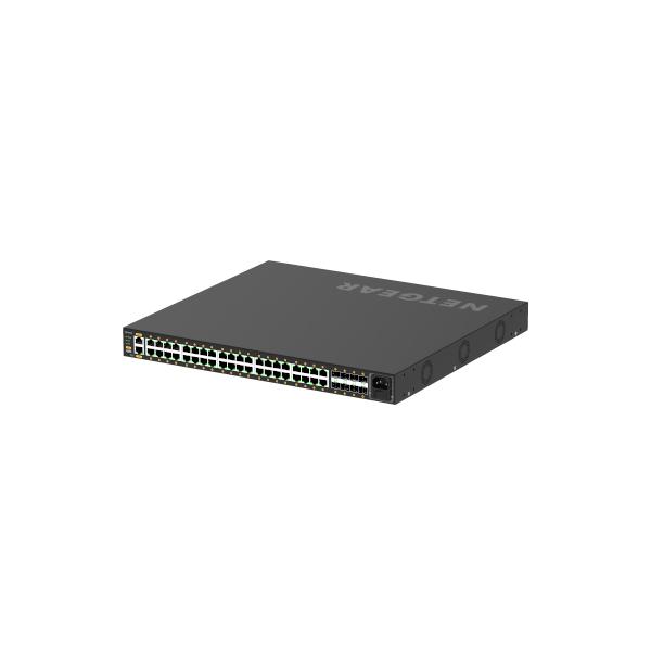 NETGEAR GSM4248P-100EUS switch di rete Gestito L2/L3/L4 Gigabit Ethernet [10/100/1000] Supporto Power over Ethernet [PoE] Nero (Netgear GSM4248P-100EUS M4250-40G8F-POE+ MANAGED SWITCH [GSM4248P] [Lif