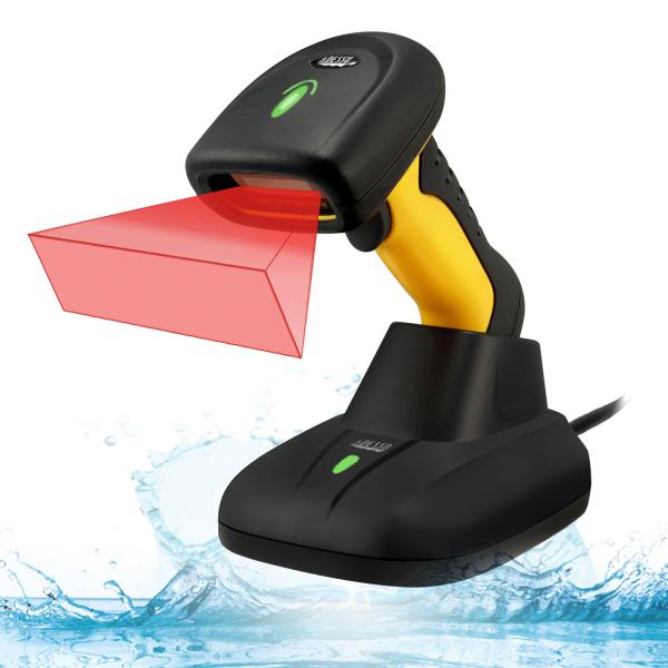 Adesso NuScan 5200TR Lettore di codici a barre portatile 1D/2D CMOS Nero, Giallo (2.4GHZ RF WIRELESS ANTIMICROB. - WATERPROOF INDUSTR NUSCAN 5200TR)