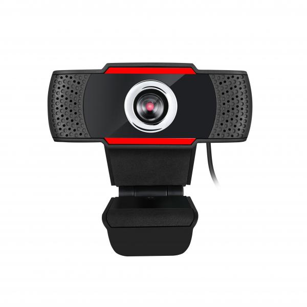 Adesso CyberTrack H3 webcam 1,3 MP 1280 x 720 Pixel USB 2.0 Nero, Rosso (720P HD 1.3 MEGAPIXEL USB WEB - CAM CYBERTRACK H3)