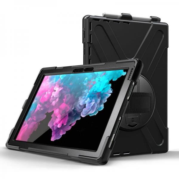 eSTUFF ES681890-BULK custodia per tablet Nero (Microsoft Surface Pro - 7+/7/6/5/4 AUSTIN Defender - without built-in screen protector. Black - Warranty: 24M)