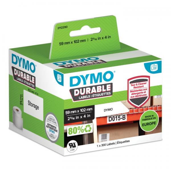 DYMO Durable Bianco Etichetta per stampante autoadesiva (LW ADRESS LABEL WHITE 59X102MM - 1 ROLL 300 LABELS)