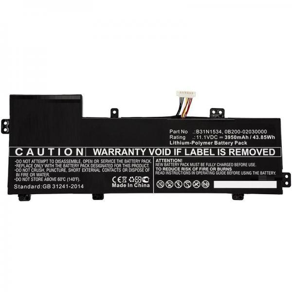 CoreParts MBXAS-BA0172 ricambio per laptop Batteria (Laptop Battery for Asus - 44.00Wh 11.1V 3950mAh 44WH, - Li-ion, 11.1V, 3950mAh for Asus UX510 - Warranty: 12M)