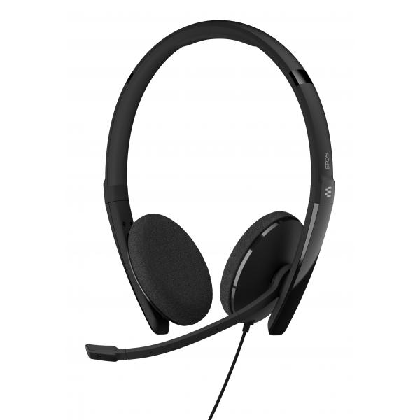 EPOS ADAPT 160T USB II Auricolare Cablato A Padiglione Ufficio USB tipo A Nero (ADAPT 160T USB II Stereo - Teams certified headset USB A - Warranty: 24M)