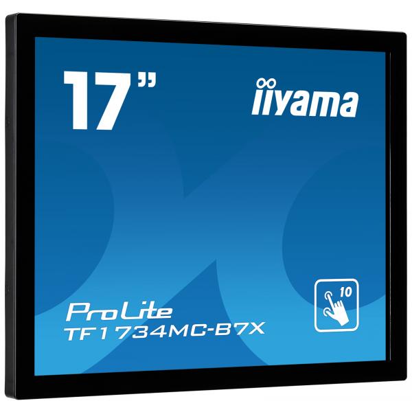 iiyama TF1734MC-B7X Monitor PC 43,2 cm [17] 1280 x 1024 Pixel SXGA LED Touch screen Nero (iiyama ProLite TF1734MC-B7X touch screen monitor 43.2 cm [17)