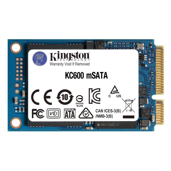 Kingston Technology Drive SSD KC600 SATA3 mSATA 512G (Kingston SSD KC600 512GB mSATA)