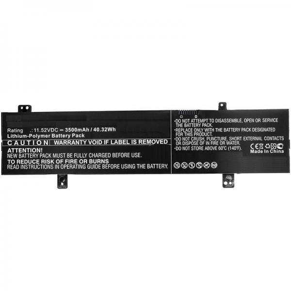 CoreParts MBXAS-BA0189 ricambio per laptop Batteria (Laptop Battery for Asus - 41.04Wh 11.4V 3600mAh 40WH - Li-Pol 11.52V 3.5Ah for Asus, F505ZA, F505ZA-BQ117T, F505ZA-DB31 - Warranty: 12M)