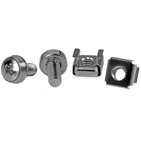 StarTech.com Confezione da 50 viti di fissaggio M6 per armadi server rack (M6 MOUNTING SCREWS SILVER - 100 PC SERVER RACK M6 CAGE NUTS)