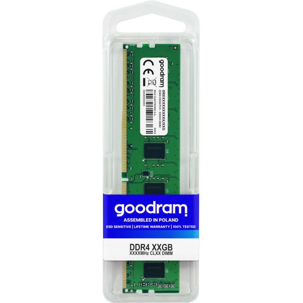Goodram GR3200D464L22/16G memoria 16 GB 1 x 16 GB DDR4 288-pin DIMM (GOODRAM 16GB DDR4 3200MHz CL22 DIMM)