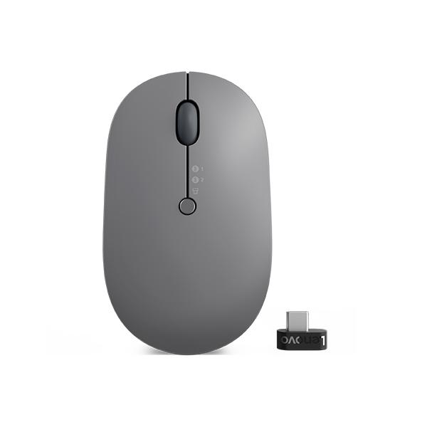 Lenovo Go Multi-Device mouse Ufficio Ambidestro RF senza fili + Bluetooth Ottico 2400 DPI (Lenovo Go Multi-device - Wireless Mouse. WARRANTY: 1YR CCR)