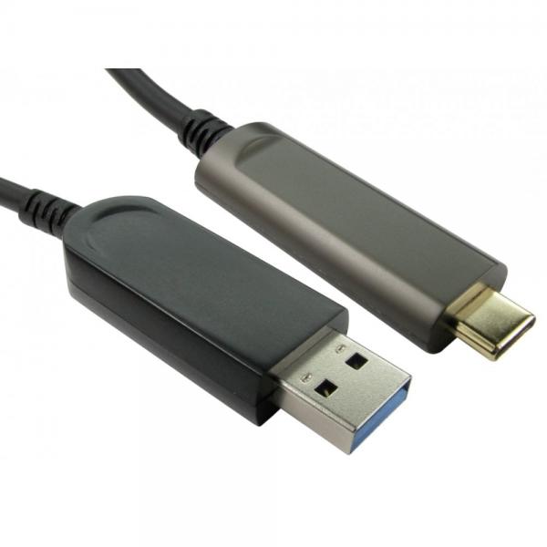 Cables Direct AOCUSB3C-921-10 cavo USB USB 3.2 Gen 1 [3.1 Gen 1] 10 m USB A USB C 10 Gbit/s Nero (AOC USB 10Gbps Type A [M] to Type C [M] Cable 10mtr)