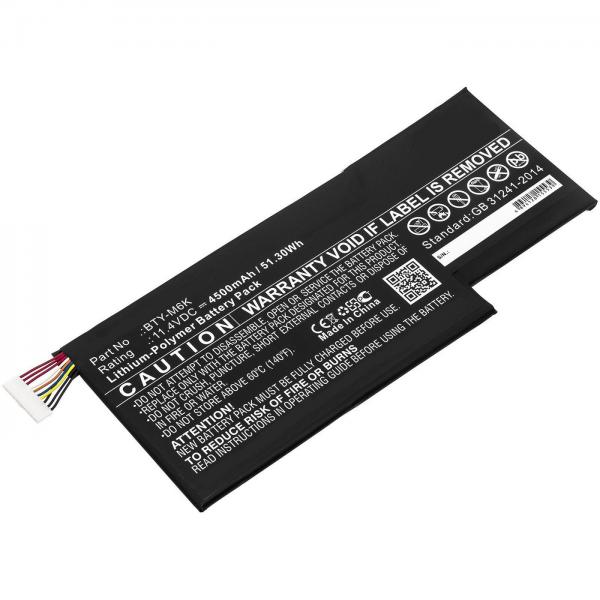 CoreParts MBXMSI-BA0011 ricambio per laptop Batteria (Laptop Battery for MSI - 51.30Wh 11.4V 4500mAh 51WH - Li-ion 11.4V 4.5Ah 0017F1-002, GF63, GF63 8RC MSI GS63VR 7RG - Warranty: 12M)