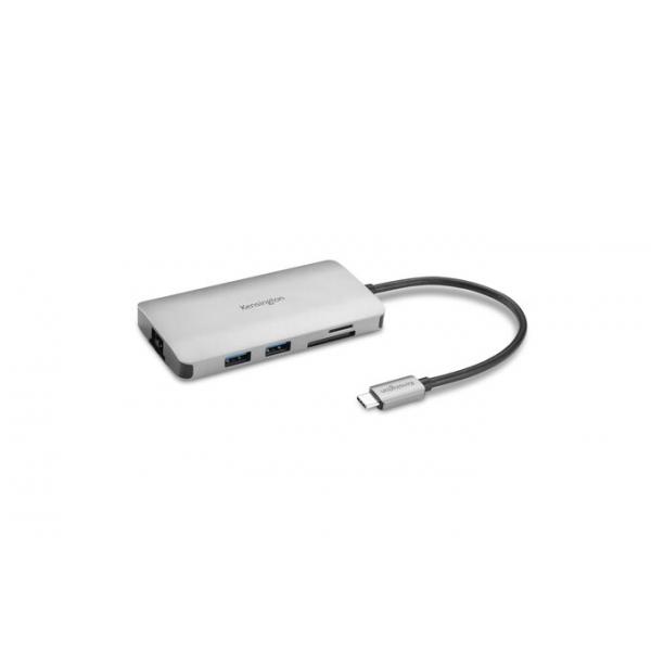 Kensington Hub portatile senza driver 8-in-1 USB-C UH1400P (Kensington UH1400p USB-C Mobile Hub)