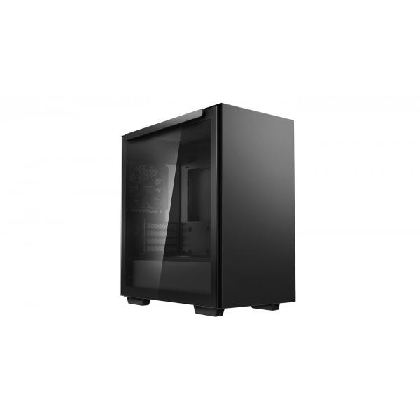 DeepCool MACUBE 110 Midi Tower Nero (DeepCool MACUBE 110 Case, Home & Business, Black, Micro Tower, 2 x USB 3.0, Tempered Glass Side Window Panel, Micro ATX, Mini-ITX)