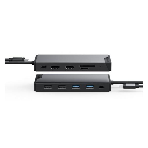 ALOGIC MV2 Cablato USB 3.2 Gen 1 [3.1 Gen 1] Type-C Grigio (Alogic USB-C 12-in-1 Dual Display Mini Dock MV2 [1Year warranty])