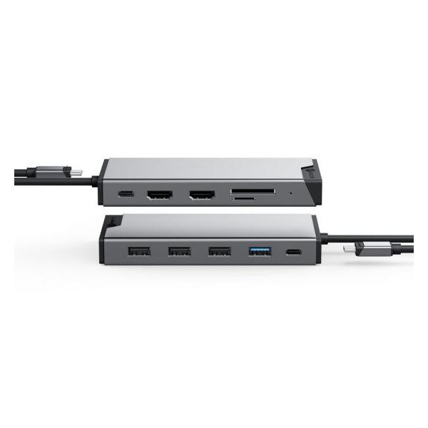 ALOGIC DV3 Cablato USB 3.2 Gen 1 [3.1 Gen 1] Type-C Argento (ALOGIC DV3 Universal Triple Display US)