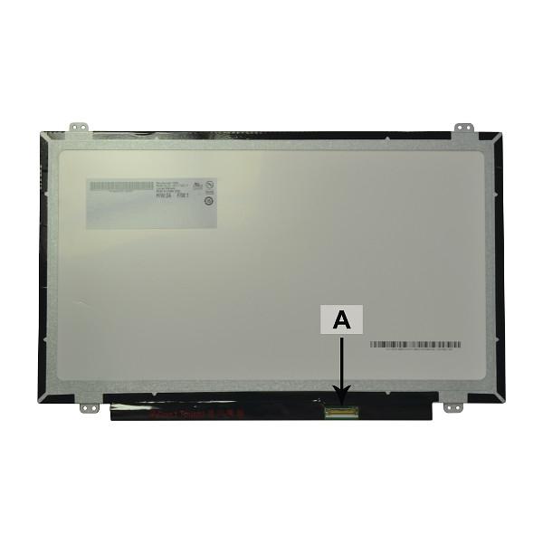 2-Power 2P-NT140WHM-N41 V8.1 ricambio per laptop Display (14.0 1366x768 HD Glossy With Lugs)