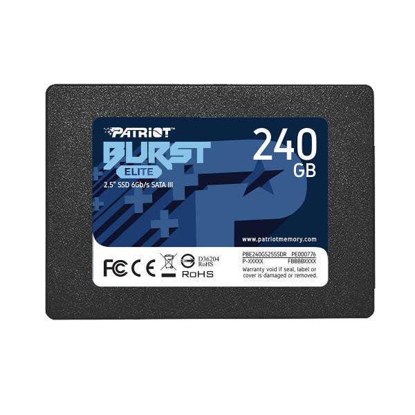 Patriot Memory Burst Elite 240 GB 2.5 Serial ATA III (Patriot Elite [PBE240GS25SSDR] 240GB 2.5 Inch SSD, Sata 3 Interface, Read 450MB/s, Write 320MB/s,3 Year Warranty)