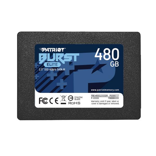 Patriot Memory Burst Elite 480 GB 2.5 Serial ATA III (Patriot Elite [PBE480GS25SSDR] 480GB 2.5 Inch SSD, Sata 3 Interface, Read 450MB/s, Write 320MB/s, 3 Year Warranty)