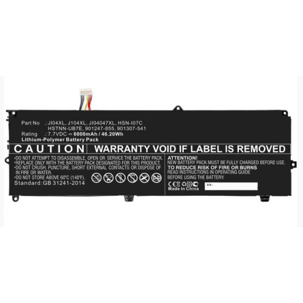 CoreParts MBXHP-BA0267 ricambio per laptop Batteria (Laptop Battery for HP 43.32Wh - 7.6V 5700mAh 44Wh 4 Cell - Li-ion 7.7V 5.7Ah Black and Silver, for HP Elite X2 1012 G2 Series - Warranty: 12M)