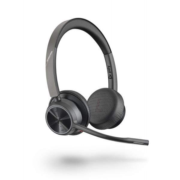 POLY 218478-01 cuffia e auricolare Wireless A Padiglione Ufficio USB tipo-C Bluetooth Nero (Voyager 4300 UC Series 4320 - POLY 218478-01, Wireless, - Office/Call center, 162 g, Headset, Black - Warra