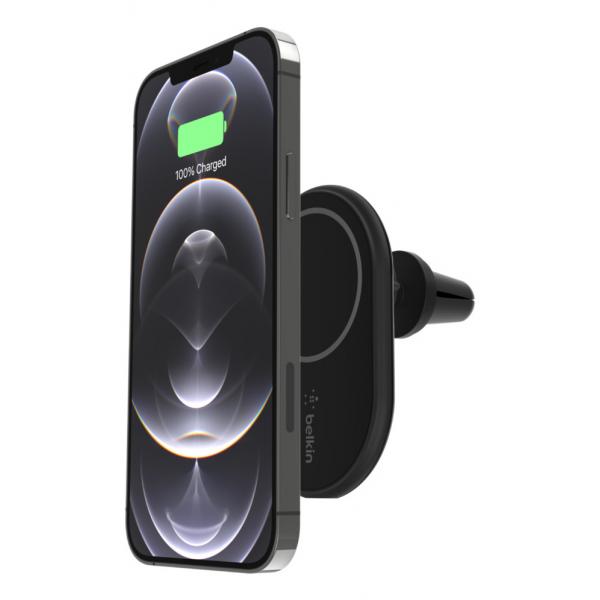 Belkin SUPPORTO DA AUTO MAGNETICO CON RICARICA WL + CLA (MAG WRLS CAR VENT MOUNT CHARGER CLA)