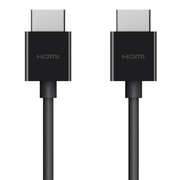 Belkin 4K Ultra High Speed cavo HDMI 2 m HDMI tipo A [Standard] Nero (8K 2.1 HDMI TO HDMI CABLE M/M 2M)