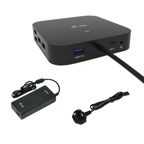 i-tec C31HDMIDPDOCKPD100UK replicatore di porte e docking station per laptop Cablato USB 3.2 Gen 1 [3.1 Gen 1] Type-A + Type-C (I-TEC USB-C HDMI DP DOCK PD100W - 2X LCD DOCK + CHARGER-C112WUK)