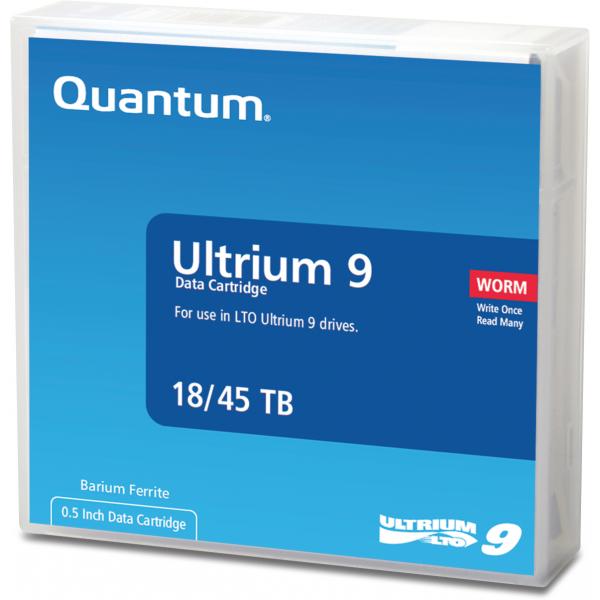 Quantum MR-L9MQN-02 supporto di archiviazione di backup Nastro dati vuoto 18 TB LTO 1,26 cm (DATA CARTRIDGE LTO-9 WORM - UNLABELED)