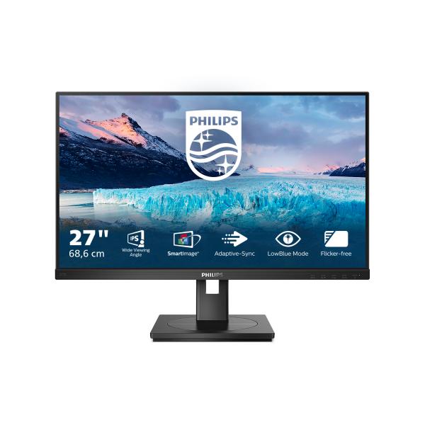 Philips 272S1M/00 Monitor PC 68,6 cm [27] 1920 x 1080 Pixel Full HD LCD Nero (Philips S-line 272S1M - Monitor a LED - 27 - 1920 x 1080 Full HD [1080p] @ 75 Hz - IPS - 250 cd/m? - 1000:1 - 4 ms - HDMI