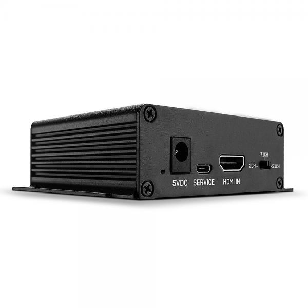Lindy 38361 convertitore audio Nero (HDMI 4K60 AUDIO EXTRACTOR - )