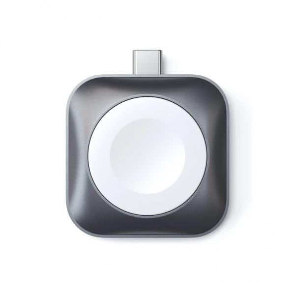 Satechi ST-TCMCAWM accessorio indossabile intelligente Base di ricarica Nero, Argento, Bianco Alluminio (Satechi tr?dl?s opladningspude)