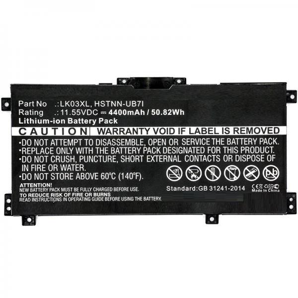 CoreParts MBXHP-BA0140 ricambio per laptop Batteria (Laptop Battery for HP 46.74Wh - 11.4V 4100mAh - Warranty: 12M)