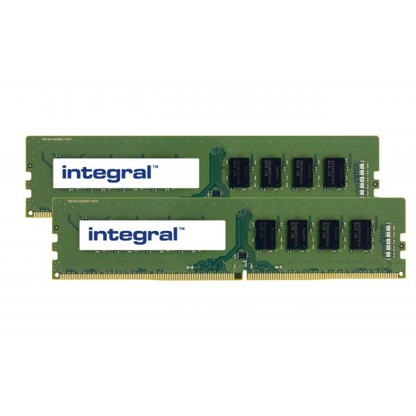 Integral IN4T8GNELSXK2 memoria 16 GB 2 x 8 GB DDR4 288-pin DIMM (16GB [2X8GB] PC RAM MODULE KIT DDR4 2666MHZ PC4-21300 UNBUFFERED NON-ECC DIMM 1.2V 1GX8 CL17 INTEGRAL)