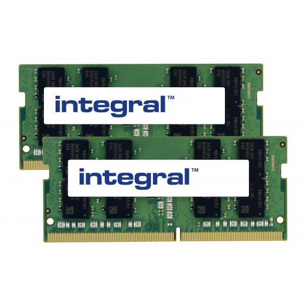 Integral IN4V8GNGLTXK2 memoria 16 GB 2 x 8 GB DDR4 260-pin SO-DIMM (16GB [2x8GB] LAPTOP RAM KIT DDR4 3200MHZ PC4-25600 UNBUFFERED NON-ECC SODIMM 1.2V 1GX8 CL22 INTEGRAL)